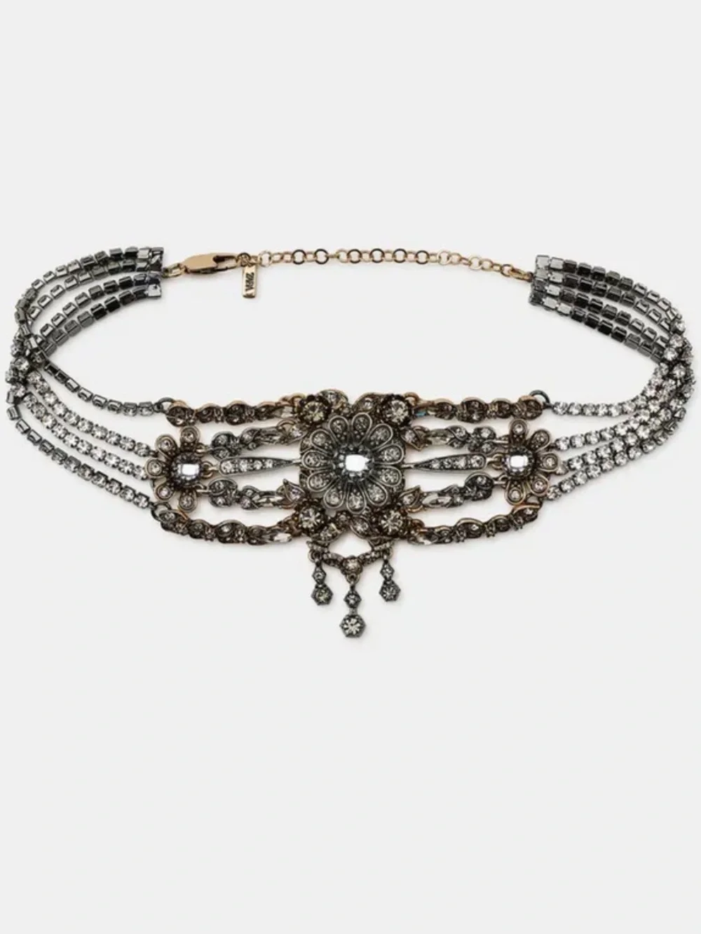 Zara jeweled flower